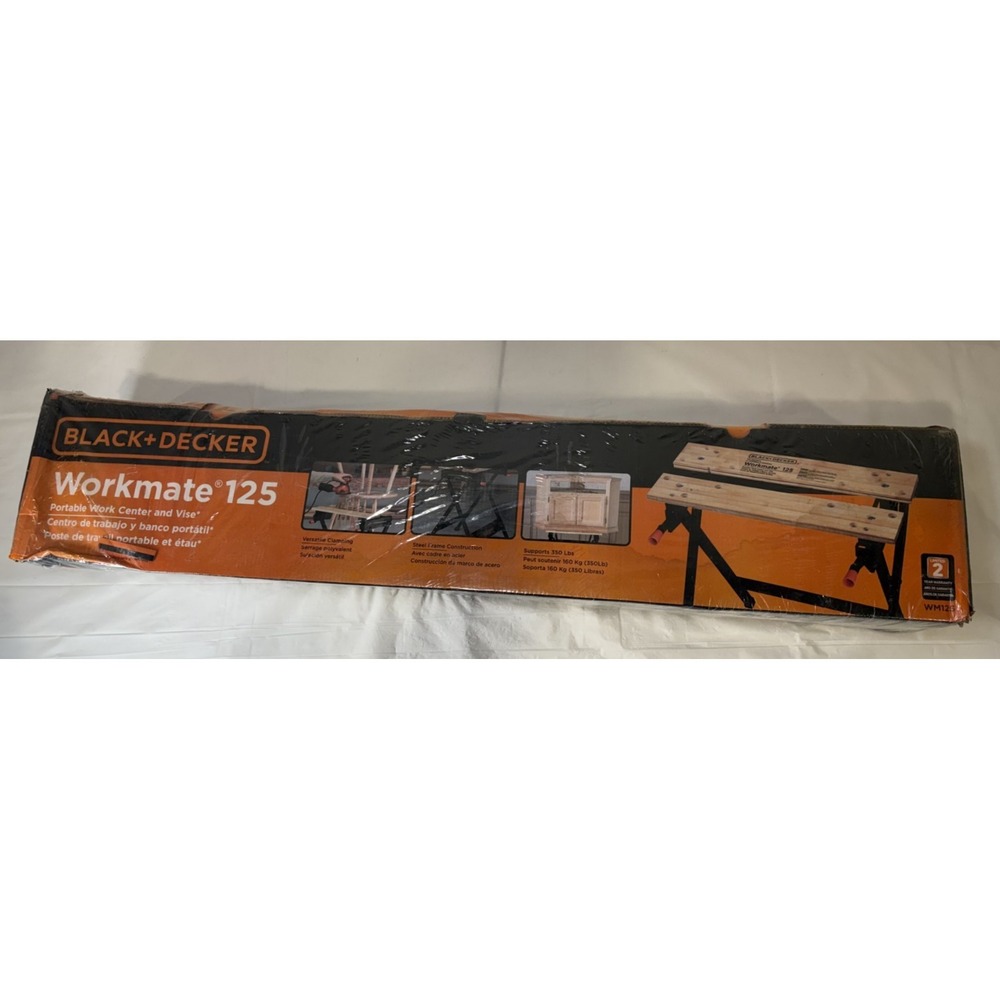 BLACK & DECKER WORKMATE 125 PORTABLE WORKCENTER and‎ VISE NEW